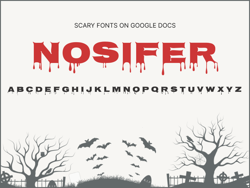 1. Scary Fonts on Google Docs_Nosifer Scary Fonts on Google Docs