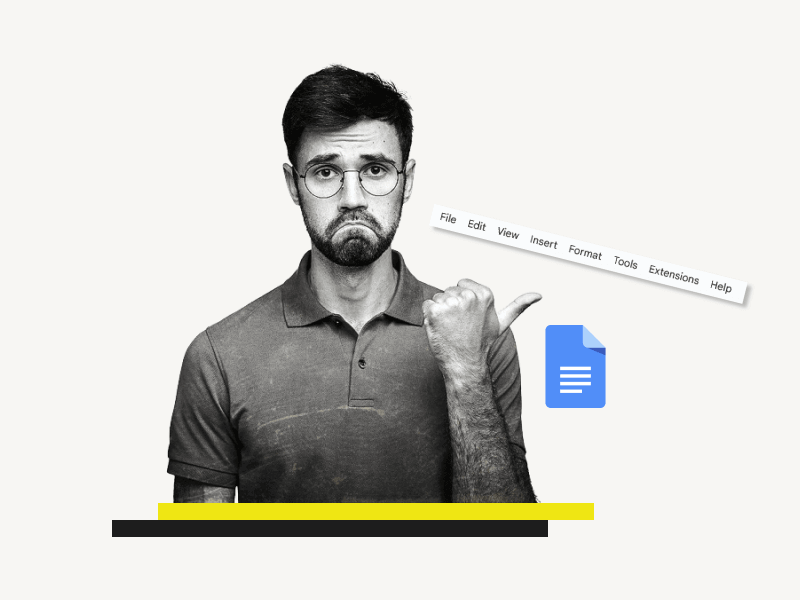 Google Docs Menu Bar Missing