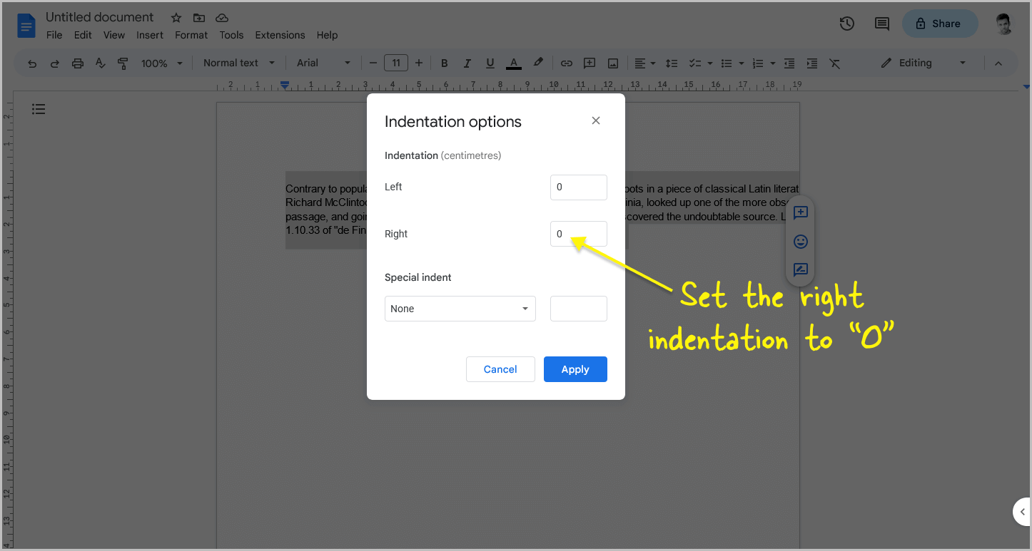 Google Docs Not Going to Next Line Step-3 Google Docs Not Going to Next Line