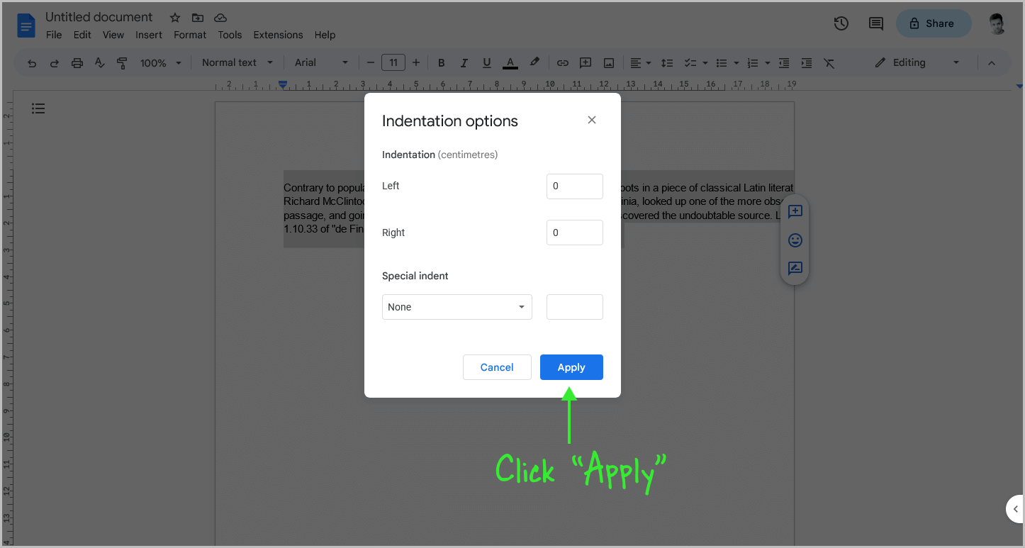 Google Docs Not Going to Next Line Step-5 Google Docs Not Going to Next Line