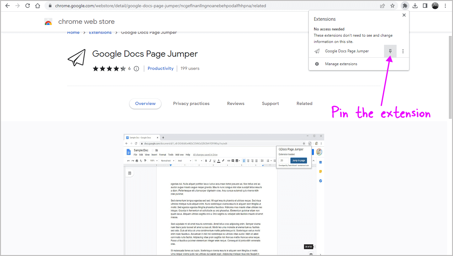 How to Jump to a Page in Google Docs