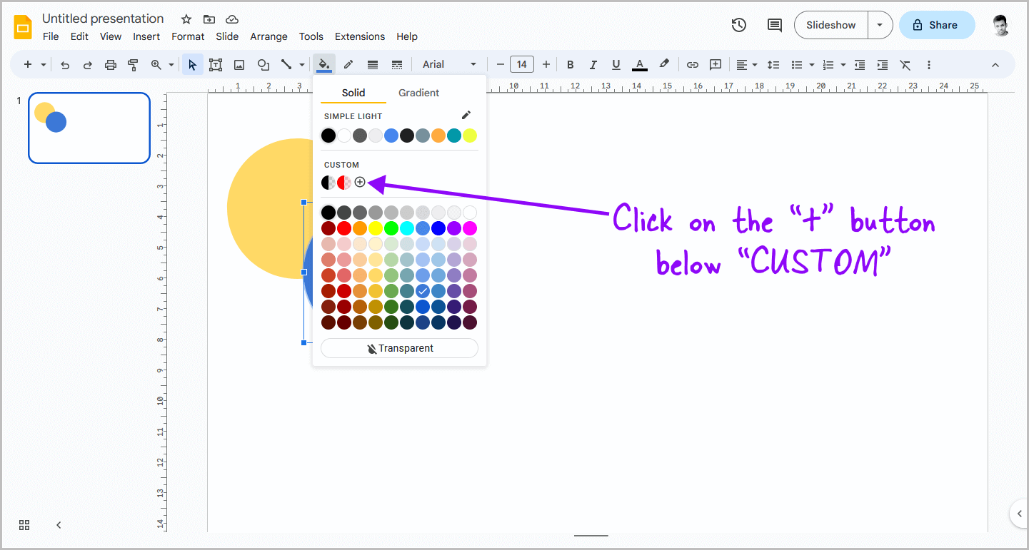 Google Slides Semi Transparent Shape Step-3 Google Slides Semi Transparent Shape