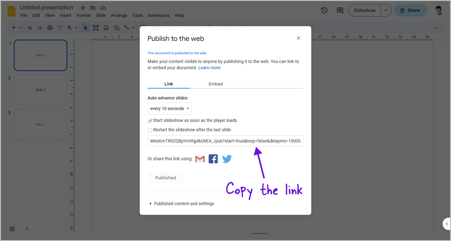 How to Time Google Slides for 20 Seconds Step-5 How to Time Google Slides for 20 Seconds