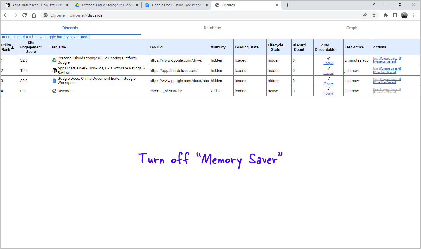 Stop Chrome From Suspending Tabs