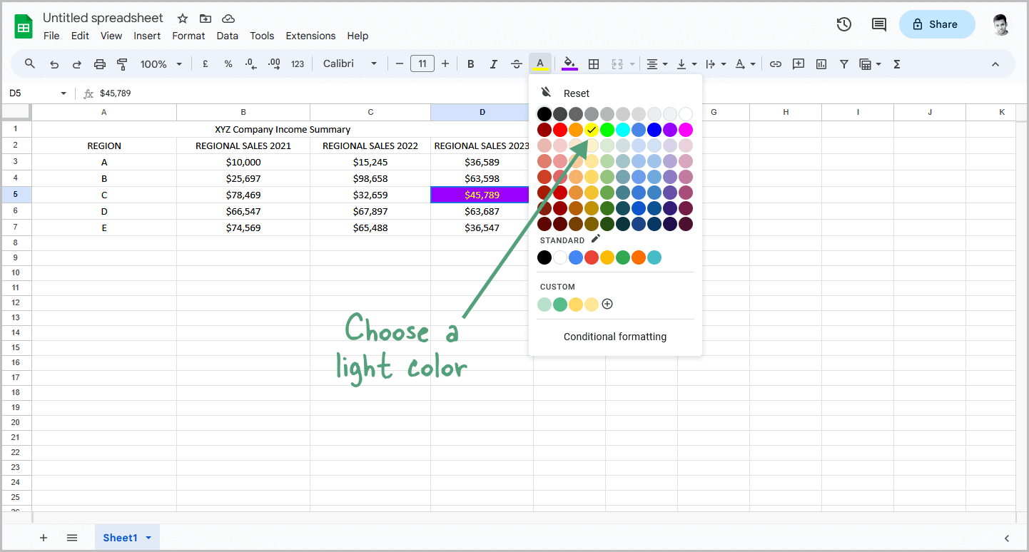 How to Highlight Text in Google Sheets