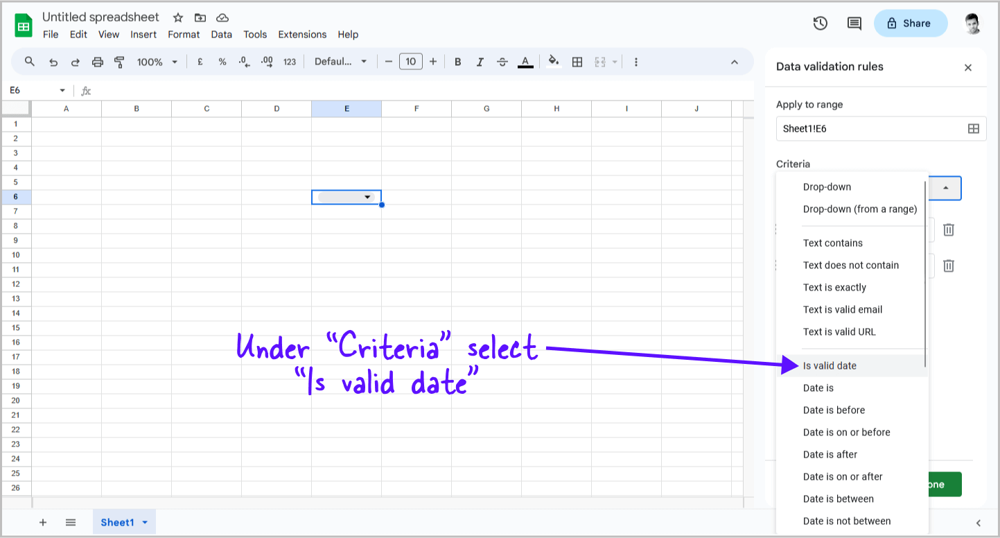Google Sheets Date Picker Step-4 Google Sheets Date Picker