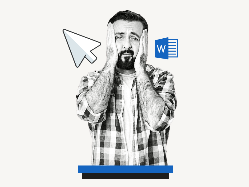Microsoft Word Cursor Turns White