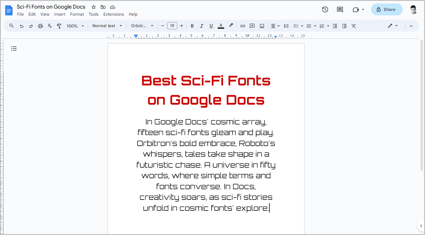 Best Sci-Fi Fonts on Google Docs-1 Best Sci-Fi Fonts on Google Docs
