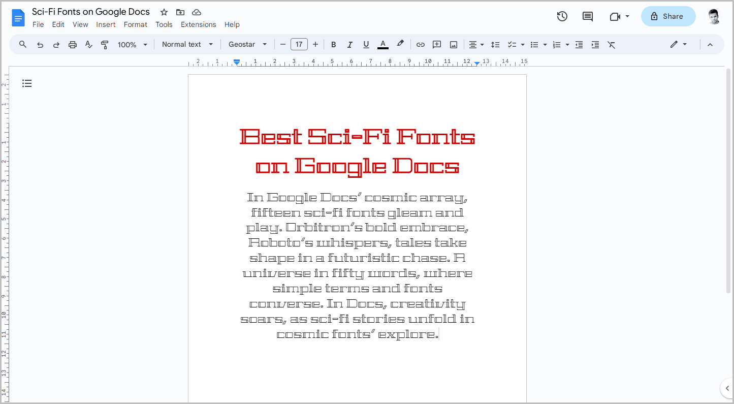 Best Sci-Fi Fonts on Google Docs-11 Best Sci-Fi Fonts on Google Docs
