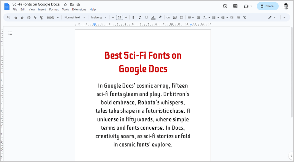 Best Sci-Fi Fonts on Google Docs-12 Best Sci-Fi Fonts on Google Docs