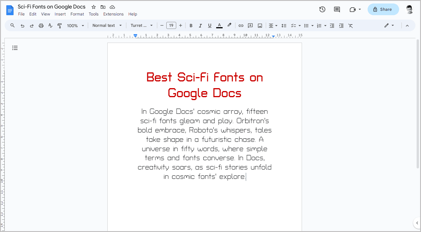 Best Sci-Fi Fonts on Google Docs-3 Best Sci-Fi Fonts on Google Docs