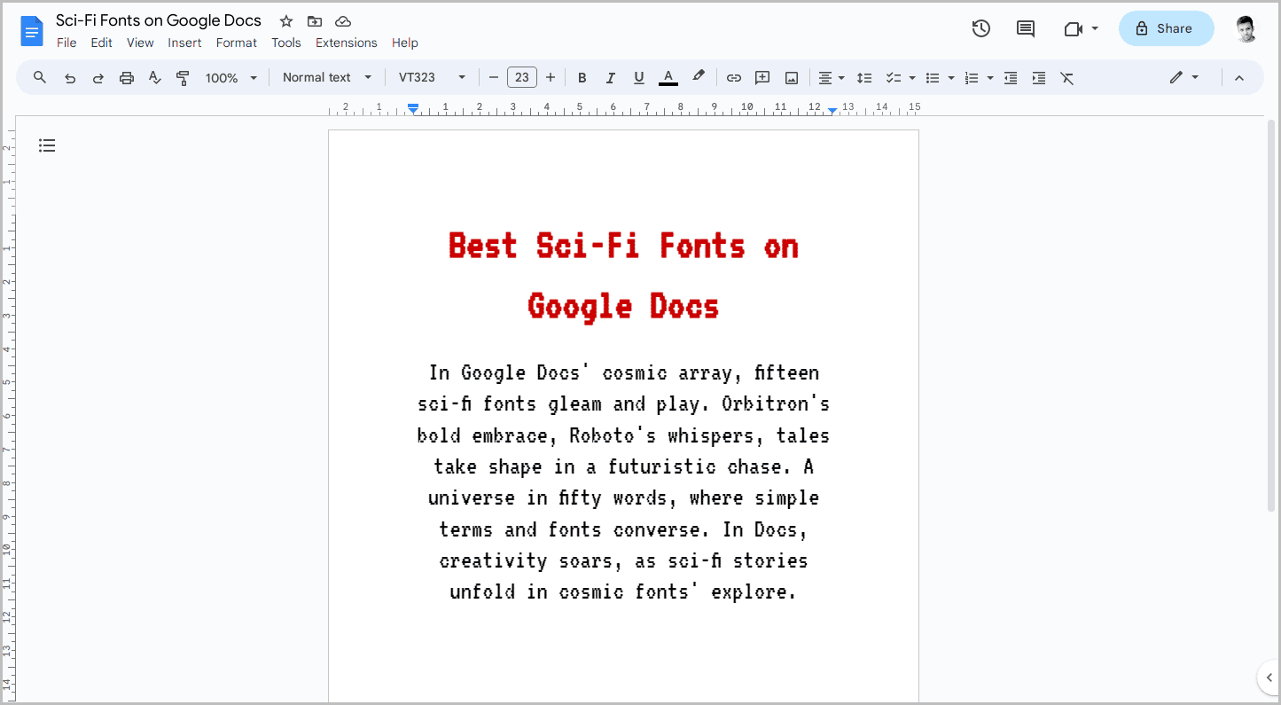 Best Sci-Fi Fonts on Google Docs-8 Best Sci-Fi Fonts on Google Docs