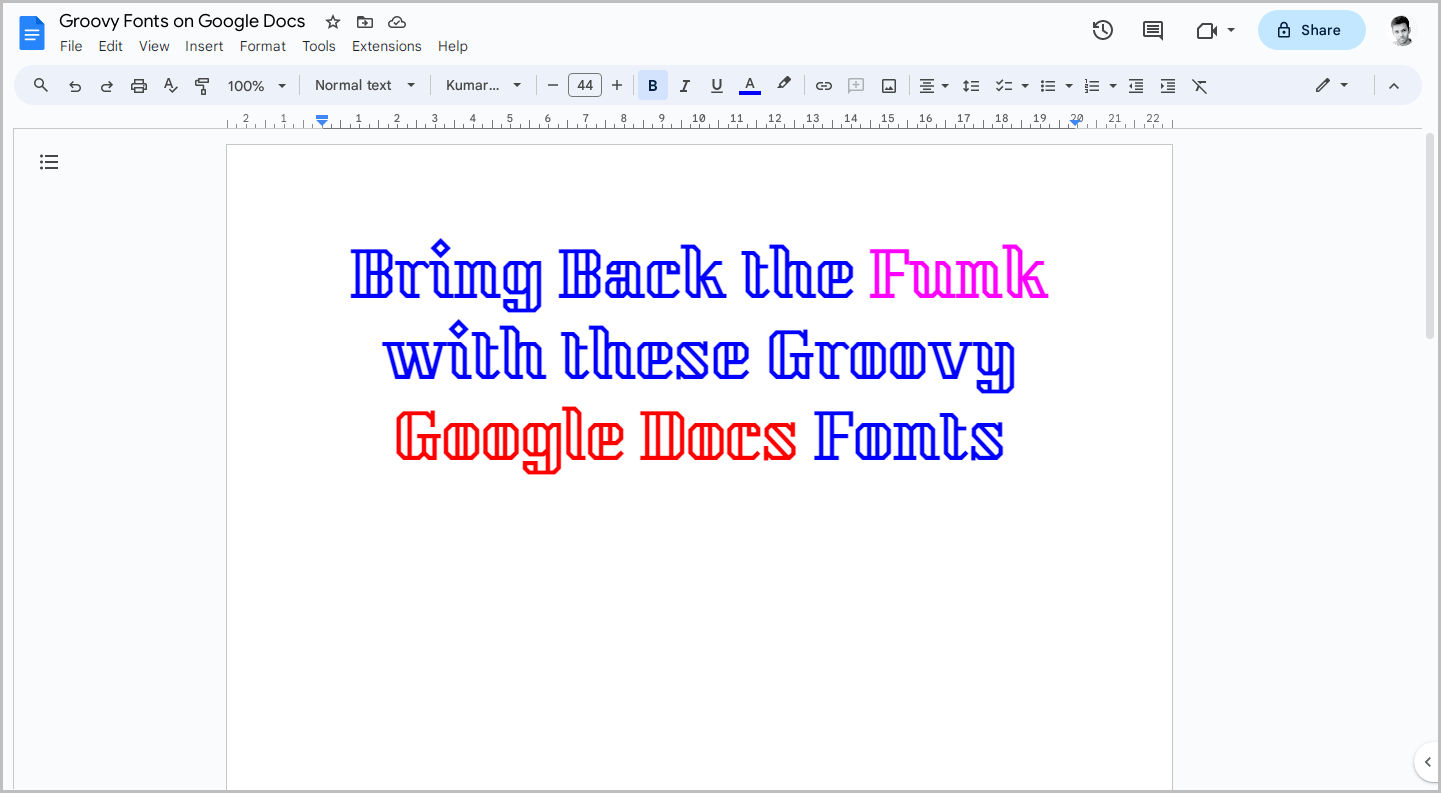 Groovy Fonts on Google Docs-1 Groovy Fonts on Google Docs