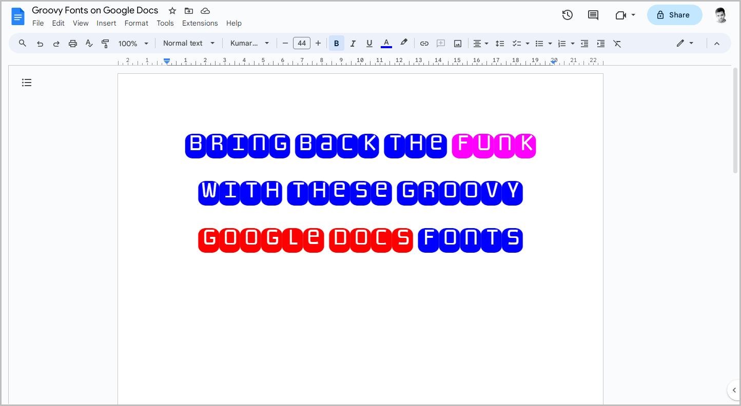 Groovy Fonts on Google Docs-2 Groovy Fonts on Google Docs