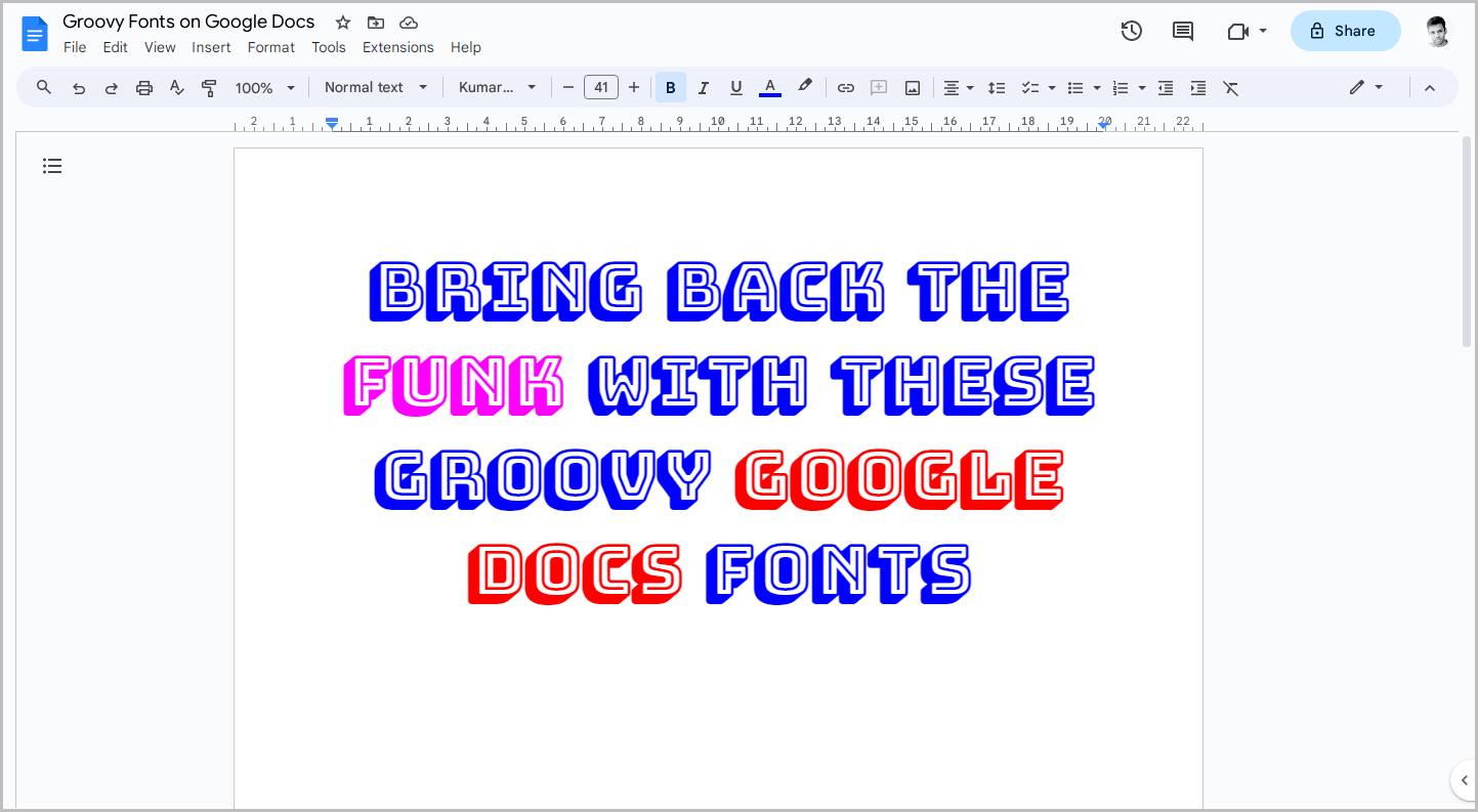 Groovy Fonts on Google Docs-4 Groovy Fonts on Google Docs