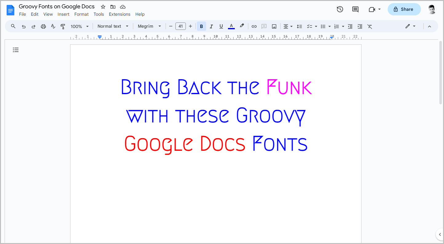 Groovy Fonts on Google Docs-5 Groovy Fonts on Google Docs