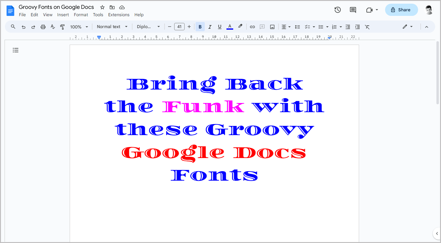 Groovy Fonts on Google Docs-6 Groovy Fonts on Google Docs
