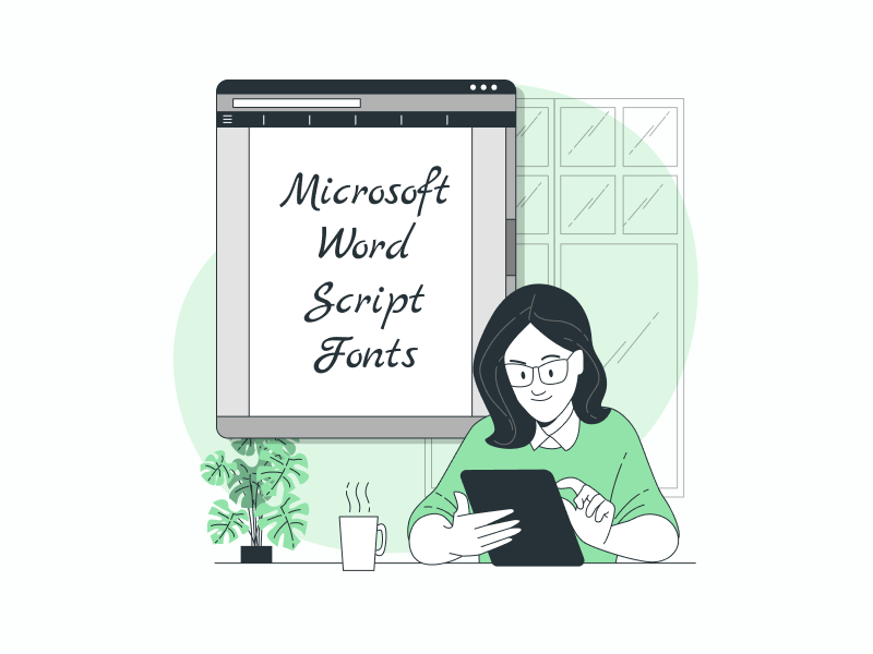 Microsoft Word Script Fonts