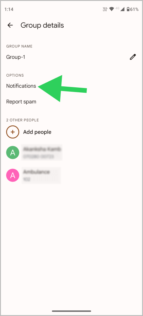 Mute Conversation in Google Messages