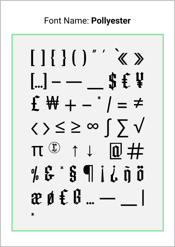 Pollyester Font Free Download
