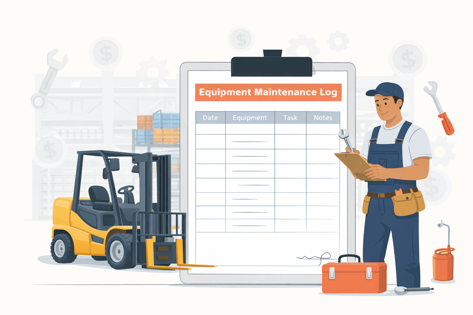 Maintenance Breakdown Log Free Printable Equipment Maintenance Log Templates